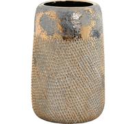 Accueil Vase ESPRIT Vase bicolore or Grès moderne finition antique 17 x 17 x 26 cm