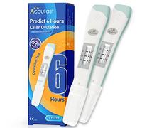 Accufast test d'ovulation, prédiction précise de l'ovulation 6 heures plus tard, prédicteur de fertilité avancé, kit de test LH, 99,99% de précision, 2 tests