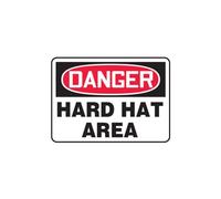 Accuform"Danger Hard Hat Area" Safety Sign, Accu-Shield, 10 x 14 Inches (MPPA005XP)