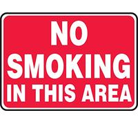 Accuform"No Smoking in This Area" Safety Sign, Aluma-Lite, 10 x 14 Inches (MSMG502XL)
