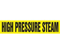 Accuform RPK413STC Snap Tite Marqueur de tuyau à vapeur haute pression pour tuyau de 5,5 cm à 7,6 cm, 35,6 cm H x 5,1 cm L x 30,5 cm l Noir sur jaune