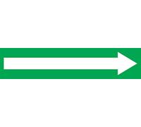 Accuform RPK753STC Snap Tite Marqueur de tuyau « Long Arrow » pour tuyau extérieur de 5,6 cm à 7,6 cm, 35,6 cm H x 5,1 cm L x 30,5 cm, blanc sur vert