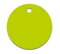 Accuform TDG211YL Lot de 25 étiquettes d'identification vierges en plastique Accu-Ply Jaune Diamètre 2,5 cm