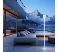 Lampadaire Accumulateur Luminaire LED Extérieure Blanc Opale Graduant Batterie