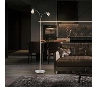 Accumulateur Luminaire Lampadaire Lampe Spots Mobile Verre Opale H 155cm