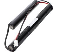 Accumulateur pour lampe de secours 6 Volt 4000mAh avec câble de raccordement de 25cm et prise JST VHR-2