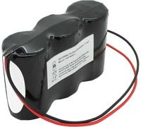 Accumulateur pour lampe de secours NiCd 3,6V 4500mAh F1x3 Mono D avec câble de 200mm d'un côté remplace l'accu 3,6 V