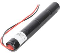 Accumulateur pour lampe de secours NiCd 4,8V 1800mAh L1x4 Sub-C avec câble de 200mm unilatéral adapté à l'accumulateur 4,8 V