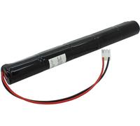 Accumulateur pour lampe de secours NiCd 6,0V 1800mAh L1x5 Sub-C avec câble de 200mm et prise adapté à Beghelli 415.021.000