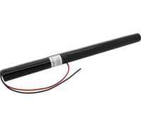Accumulateur pour lampe de secours NiCd 9,6V 1800mAh L1x8 Sub-C avec câble 200mm unilatéral