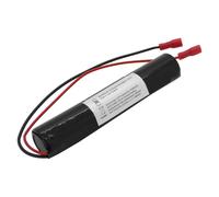 Accumulateur pour lampe de secours NiMH 3,6V 3500mAh L1x3 Sub-C avec câble de 200mm et douilles Faston 4,8mm remplace RPower 20101