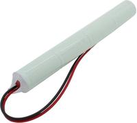 Accumulateur pour lampe de secours NiMH 4,8V 2500mAh L1x4 Sub-C avec câble 200mm unilatéral remplace l'accumulateur 4,8 V