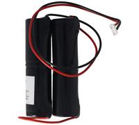 Accumulateur pour lampe de secours NiMH 4,8V 3000mAh 2x L1x2 Sub-C avec câble connecteur