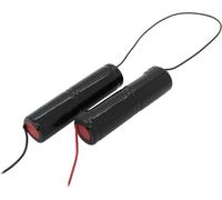 Accumulateur pour lampe de secours NiMH 4,8V 4000mAh L2x2 Baby C avec câble 200mm des deux côtés remplace RPower 4.8V 5000mAh