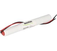 Accumulateur pour lampe de secours NiMH 4,8V 600mAh L1x4 Lady N avec câble 200mm unilatéral remplace RPower 4.8V 600mAh