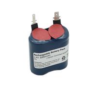 Accumulateur pour luminaire de secours NiMH 2,4V 3000mAh F1x2 Sub-C avec connexion Faston 2,8mm et 4,8mm adapté à Zumtobel 04797088