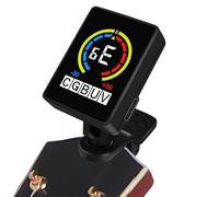 Accurate Guitar Tuner, Digital Clip On Tuning Device, 2.5 Inches Pitch Meter with LCD Display, Durable Accessory, String Tool with Rotatable Design, Music Equipment for Stage Practice
