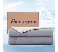 ACCURATEX Couverture Rafraîchissante d'Été 200×200 cm, Gris | technologie Arc-Chill Q-Max > 0,45, légère & respirante, douce et soyeuse,pour les nuits chaudes et la transpiration nocturne