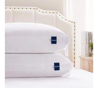 ACCURATEX Lot de 2 oreillers de lit 2 en 1 réglables en Mousse à mémoire de Forme et Duvet hypoallergénique pour Dormir sur Le côté et sur Le Dos, Doux et offrant Un Bon Maintien, Queen