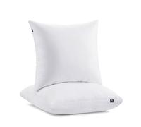 ACCURATEX Lot de 2 oreillers hybrides en mousse à mémoire de forme 60 x 60 cm avec housse en coton amovible et rembourrage en microfibre (réglable en hauteur), coussin de nuque ergonomique pour dormir