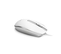 Accuratus M100 Mac USB Type C - Souris d'ordinateur Ambidextre Argenté/blanc avec Étui Tactile et Connexion USB-C « Plug and Play »