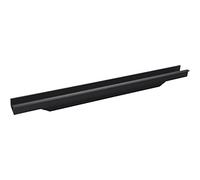 Accuride 100005397 Barre de poignée en Schüco anodisé Noir 395 mm Barre profilée pour façades de meubles en aluminium