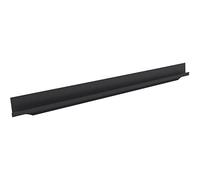Accuride 100005588 Poignée Schüco anodisée noire Grande poignée de porte d'armoire 445 mm, barre profilée à fraiser pour façades de meubles, en aluminium, 445 mm