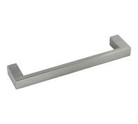 Accuride MG.72096.20 Poignée de tiroir Mizar LA 96 mm, largeur 108 mm, poignée carrée, acier inoxydable brossé, argent