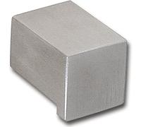 Accuride Technik-Team MK.15419.20 Bouton de meuble Epona carré Largeur 25 mm Acier inoxydable brossé Argenté 19 mm