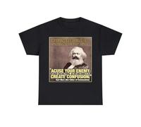 Accuse Your Enemy Create Confusion Karl Marx Democrats T-Shirt Black XL