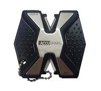 Accusharp Aiguiseur de couteaux Sharp-n-Easy Diamond Pro 2 étapes (grossière et fine) Argenté