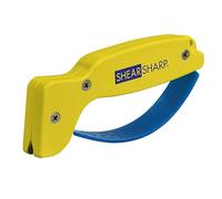 AccuSharp ShearSharp Aiguiseur de ciseaux en carbure de tungstène affûté au diamant pour ciseaux, ciseaux de jardin, ciseaux de cuisine, coupe-haies, Jaune