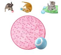 Accustomedi Cat Toy,2 In 1 Simulated Interactive Hunting Cat Toy,Cat Hunting Toys For Indoor Cats,Suitable For All Breed Sizes - Fun Catching Game For Cats Self Play For Boredom (Pink + blue ball)