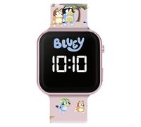 Accutime Bluey BLY4157 Montre LED avec bracelet imprimé rose pour fille