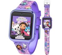Accutime GAB4007 Montre Intelligente pour Enfants Gabby's Dollhouse avec caméra Selfie, Photo et vidéo, chronomètre, 6 Jeux, 3 Fonds d'écran, 10 Cadrans, dictaphone, Montre Fitness Tracker, réveil