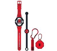 Accutime Montre décontractée SPD40166, Rouge/Noir, Spiderman
