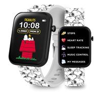 Accutime Peanuts Snoopy Montre intelligente interactive avec bracelet imprimé Blanc