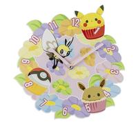 Accutime Pokémon Horloge Murale en Forme de Fleur pour Salon et Chambre à Coucher Multicolore POK3182