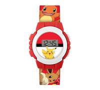 Accutime Montre numérique Pokémon POK4374 avec impression de personnage rouge