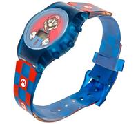 Accutime Super Mario Bros Montre LCD pour enfant avec bracelet à carreaux