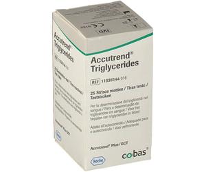 Accutrend Triglycerides Bandelettes réactives Bande(S) De Test 25 pc(s)