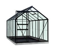 ACD-Serre verre 6,2 m² en aluminium noir