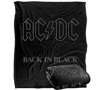 ACDC Back in Noir Plaid Ultra Doux au Toucher Soyeux - 152 x 127 cm