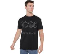 ACDC Back in, Unisex T Shirt, Noir, L Mixte