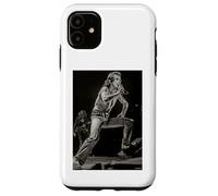 ACDC Live in London 1976 Bon Scott par Dick Barnatt Coque pour iPhone 11
