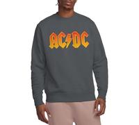 ACDC Logo Crew Sweatshirt Maillot de survêtement, Charbon, XXL Mixte