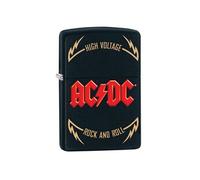 Zippo Briquet ACDC - Rock and Roll - Fabriqué aux USA Noir