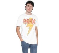 ACDC Sketch Bolt Unisex T Shirt, Blanc, 3XL Mixte