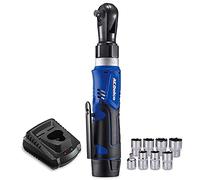 ACDelco Power Cordless Ratchet Wrench 3/8" 12V Max. Torque 45 ft-Lbs Compact Size, Max. Hand Torque 100ft-lbs, Tool Kit with 2.0 Ah Battery and Charger ARW1209
