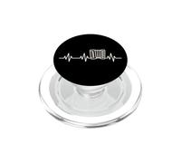 Acdéon Heartbeat Life EKG Heart Rate Pulse PopSockets PopGrip pour MagSafe